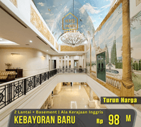 Turun Harga Rumah Mewah Ala Istana di Kebayoran Baru, Jakarta Selatan