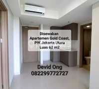 Disewakan Apartemen Gold Coast Luas Bangunan 62 m2, PIK Jakarta Utara