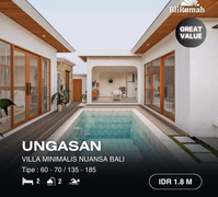 Villa Modern Gaya Bali Di Ungasan