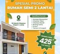 Rumah Atl Cipayung Dekat KRL Stasiun Kota Depok Lama, Murah, Baru