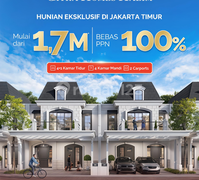 Rumah Ciputra, Citra Homes Halim 3Kamar Tidur, Dekat Tol dan LRT Stasiun