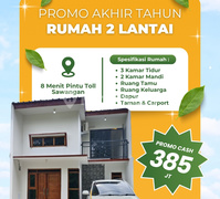 Rumah 2 Lantai Modern di Pancoran Mas Depok, Lokasi Favorit