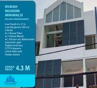 Rumah Modern Minimalis 4LT 4 BR Attic Kelapa Gading Jakarta Utara