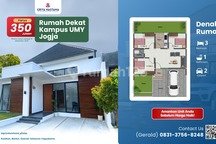 Rumah Minimalis Bantul Strategis 300 Jutaan Dekat Kampus Umy