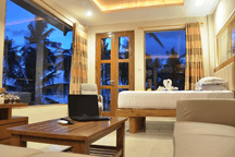 Junior Suite Villa with Ocean View Balcony | 50 sqm at Hotel Crystal Beach Bali (Karangasem, Candi Dasa)