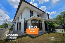 Rumah Modern Semi Furnish di Bintaro Sektor 9 Lokasi Strategis Siap Huni, di Dalam Cluster