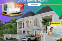 Rumah Mewah Dilenkapi Jacuzzi Lokasi Strategis