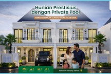 Hunian 2 Lantai Sleman Gamping Dalam Cluster dengan Kolam Pribadi