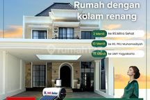 Rumah Kolam Renang Yogyakarta Akses Lebar Jalan Aspal Dekat Citragrand Gamping
