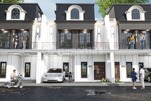 Rumah Gaya Eropa 3 Lantai 5 Menit Tol Kukusan Perbatasan Jaksel