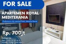 Royal Medit Unit STUDIO Full Furnish Turun Harga Bisa KPA