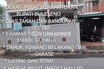 Di Jual Rumah Bagus 5 Kamar di Pusat Kota Singaraja Bekang Kantor Bupati