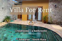 For Rent Industrial Aesthetic Villa in Jimbaran