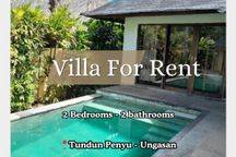 Tropical villa for rent location in Tundun Penyu Ungasan