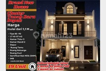 Rumah Cluster Baru 3 Lantai,Pinggir Jalan 5 Menit ke Pintu Toll