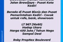 Disewakan Rumah Usaha Jalan Brawijaya Kota Kediri Cocok untuk Usaha