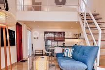 Rumah 2 Lantai Tipe Mezzanine Minimalis di Sedap Malam Sanur Siap Huni Furnished Area Nyaman Dekat ke Pantai