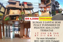 Rumah 3 Lantai Semi Furnished Pejaten Barat 2 Unit Terbatas