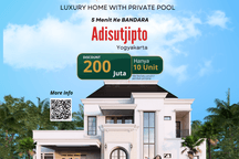 Deal Rumah Jogja 3 M Dekat Maguwo SHM Ready Bonus Kolam Renang 