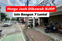 [ Komersial Dibawah NJOP ] Jl Soepomo Raya Tebet Izin Bangun 7 Lantai
