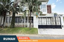 Properti Langka Rumah Mewah Modern Mainroad Golf Araya Malang