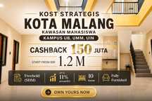 Kost Strategis Kota Malang Full Furnish Kawasan Kampus