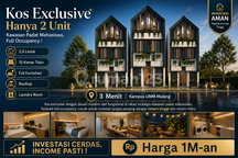 Rumah Kos Area Cafe Dau Padat Mahasiswa, Full Occupancy !