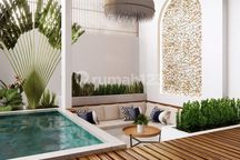 Villa Baru Santorini Terbagus di Konplek Dekat Akses Jalan Tol