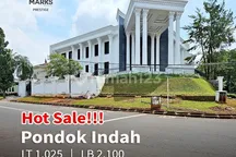 For Sale Pondok Indah Jakarta Selatan Brand New A Luxury American Classic House.under Finising.detail:luas Tanah 1.025 M²Luas Bangunan 2.100 M²Private Liftprivate Swimming Pool3 Lantaikamar Tidur 4 + 3(Staff)Kamar Mandi 5 + 2 (Staff)Garasi 6 Mobilcarpot 4