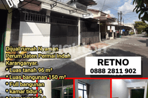 RUMAH NYAMAN DI PERUMAHAN JATEN KARANGANYAR