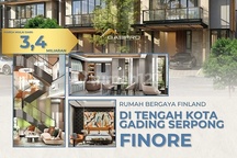 7X16 New Rumah Mewah 3 Lantai Finore By Summareconfree PPN Harga Start 3,4 M-An! Gading Serpong BSD City