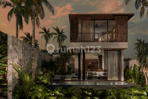 Villa 2BR Luxury Modern View Sawah dekat Luna Beach Club, Beraban, Tabanan.