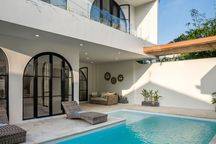 Villa 3BR Luxury Bohemian Style dengan View Ricefields di Canggu, Bali.