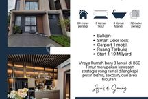 Rumah Baru BSD Cluster Vireya Lynelle di Pusat Kota BSD Hanya7 Menit ke Pintu Tol