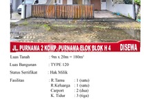 Rumah Sewa Purnama Siap Huni Dekati Megamall Pontianak 3 Kamar 2 Wc