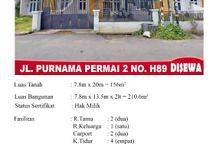 Rumah Sewa Jalan Purnama Permai siap Huni 