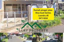 Rumah 6kt Pinggir Jalan Dekat Daerah Perkantoran, Bisa Buat Kantor, Laundry, Atau Tempat Tinggaldi Wanea Rike