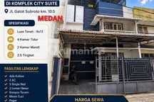 Disewakan Rumah 2.5 Lantai di Komplek City Suite - Medan Sunggal - Jl. Gatot Subroto KM. 10.5