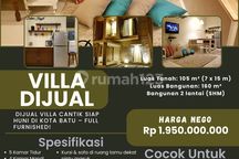 Dijual Villa Cantik Siap Huni di Kota Batu - Full Furnished!