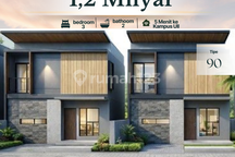 Dekat Pasar Gentan Rumah Kontemporer 2 Lantai Lokasi Strategis