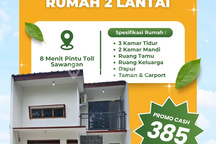 Rumah 2 Lantai Modern di Pancoran Mas Depok, Lokasi Favorit