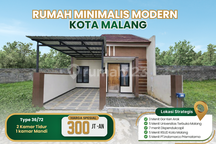 Rumah Minimalis Kota Malang Lokasi Strategis 300 Jutaan
