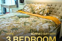 Borneo Bay City 3 Bedroom Luxury View Langsung Kolam & Laut