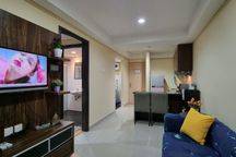 SEWA Murah MG SUITES APARTEMEN 45M2 ,1 BED ROOM , BUKAN STUDIO, FULLY FURNISHED, FASILITAS UNIT LENGKAP, BALKON LUAS ,tinggal bawa koper saja 