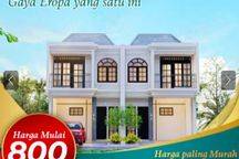 Rumah 2 Lantai SHM di Tugu, Depok. Desain Klasik Eropa. Kelapa Dua Depok Launching Rumah Gaya Eropa Kelapa Dua Depok Dekat Stasiun Ui, Pondok Cina, Rs, Kampus