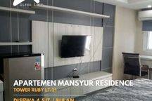 Disewa Apartemen Mansyur Residence Tower Ruby Type Studio