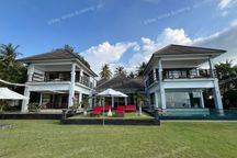 Elegant Beachfront Villa with Ocean View Terrace & Expansive Grounds