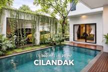 Rumah Modern Tropis di Townhouse Pondok Pinang Dekat One Bellpark SHM