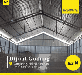Siap Jual Gudang Luas 1.800 M2 di Cangkring, Cirebon