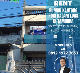 Rumah Kantong Hoki di Pengukiran 3 Lantai SHM Murah